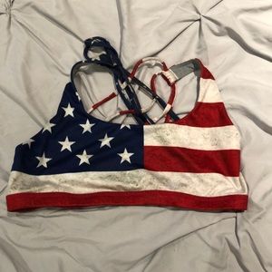 Born Primitive American Flag Sports Bra
